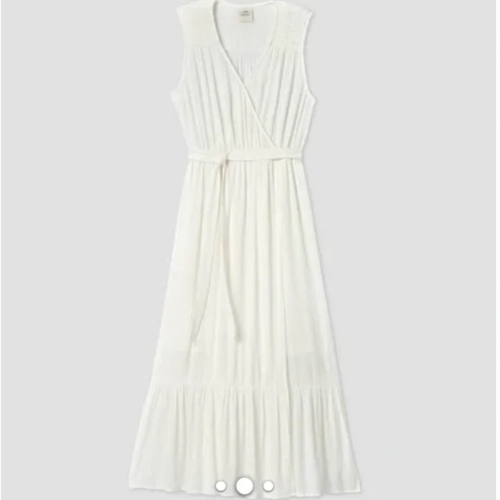 NWT Knox Rose/Target White Belted Maxi Dress
